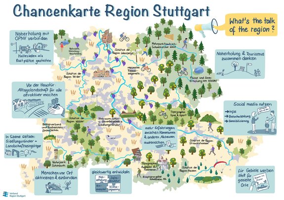 Grafik Chancenkarte Naherholung Region Stuttgart | Quelle: Verband Region Stuttgart, Katrin Werner Grafik Chancenkarte Naherholung Region Stuttgart | Quelle: Verband Region Stuttgart, Katrin Werner