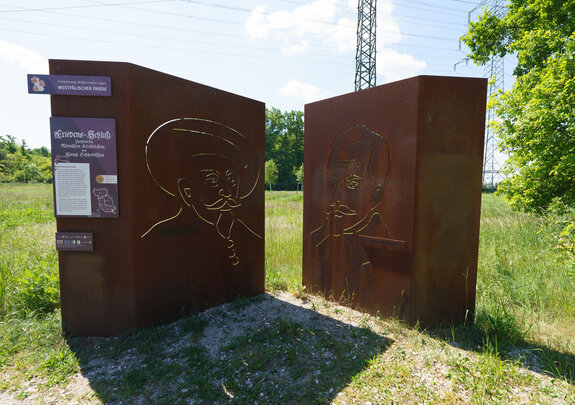 Stelen Erlebnisweg Wallensteins Lager | Quelle: streamio Stelen Erlebnisweg Wallensteins Lager | Quelle: streamio