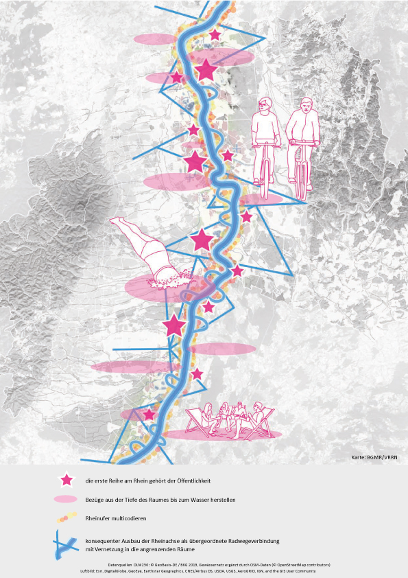 Beispiel: Teilraum rechte Rheinniederung | Quelle: bgmr/VRRN Beispiel: Teilraum rechte Rheinniederung | Quelle: bgmr/VRRN